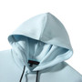 Covalliero Ladies Sweater in Light Blue - Hood Detail