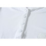Covalliero Ladies Competition Shirt in White -  Button Detail
