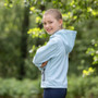 Covalliero Childrens Hoody Jacket in Light Blue - Lifestyle