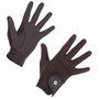 Covalliero Riding Gloves in Chocolate - Front and Palm