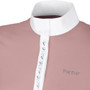 Pikeur Ladies Competition Shirt in Pale Mauve - Placket Detail