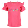 Tikaboo Childrens Frill T-Shirt - Pink - Front
