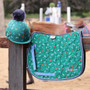 Tikaboo Saddle Pad - Green Horse - Lifestyle