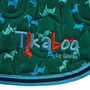 Tikaboo Saddle Pad - Green Horse - Logo