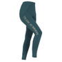 Aubrion Childrens Team Riding Tights - Green - Side