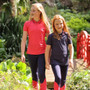 Aubrion Childrens Poise Tech Polo Top - Coral - Lifestyle
