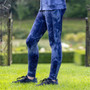 Aubrion Childrens Non Stop Riding Tights - Navy Tie Dye - Lifestyle