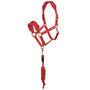 ARMA Fleece Headcollar and Leadrope Set - Coral - Front