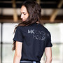 Mountain Horse Ladies Silver Tee in Black - Lifestyle Back
