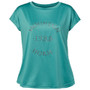Mountain Horse Ladies Active Loose Tee in Teal Blue - Front