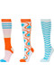 Dublin Ladies Three Pack Socks - Colourclash