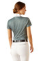 Ariat Ladies Aptos Short Sleeve Show Shirt in North Atlantic Bit Emboss - back