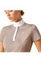 Ariat Ladies Aptos Short Sleeve Show Shirt in Zinc - chest detail