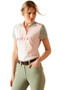 Ariat Ladies Taryn Short Sleeve Polo in Blushing Rose - Front