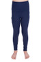 Flexars Childrens Riding Tights - Navy - Front