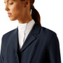 Ariat Ladies Artico 2.0 Long Sleeve Show Coat in Show Navy - Collar