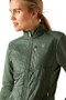 Ariat Ladies Fusion Insulated Jacket in Duck Green - Chest Detail