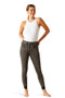 Ariat Ladies Halo Denim Full Seat Breeches in Grey Rinse - Front