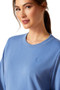 Ariat Ladies Memento Sweatshirt in Dutch Blue - Crew Neck