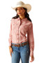 Ariat Ladies Nazca Snap Long Sleeve Shirt in Nazca Plaid - Front