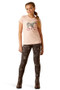Ariat Youth Roller Pony Short Sleeve T-Shirt in Blushing Rose - front