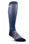 Ariat Ladies AriatTEK Slim Printed Socks in Navy Dot