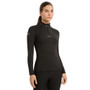 LeMieux Ladies Mia Mesh Long Sleeve Base Layer in Black - Front