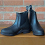Hy Equestrian Childrens Wax Leather Jodhpur Boots in Black - lifestyle