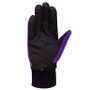 Hy Equestrian Childrens Winter Two Tone Riding Gloves in Black/Purple - Palm