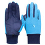 Hy Equestrian Childrens Winter Two Tone Riding Gloves in Navy/Blue