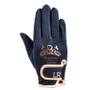 Little Rider Childrens The Princess and the Pony Gloves in Navy/Peach - front