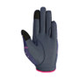 Little Rider Childrens Sabina Mesh Riding Gloves in Navy/Pink - palm