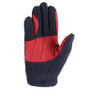 Little Rider Childrens Riding Star Collection Fleece Riding Gloves in Navy/Burgundy - palm