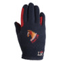 Little Rider Childrens Riding Star Collection Fleece Riding Gloves in Navy/Burgundy - front
