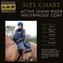 Supreme Products Active Show Rider Waterproof Coat Size Guide