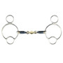 Premier Equine Blue Sweet Iron Universal Bit with Brass Alloy Lozenge