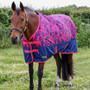 StormX Original DynaForce Turnout Rug 100g in Raspberry/Navy - Front Lifestyle