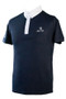 Mark Todd Mens Short Sleeved Competition Shirt in Navy/White - Front