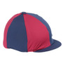 Shires Hat Cover - Navy/Rasberry