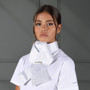 Shires Ready Tied Brocade Riding Stock - White