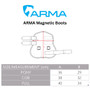 ARMA Magnetic Boots  - Size Guide