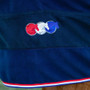 Premier Equine Buster Fleece Vecto Cooler Rug in Navy - Branding
