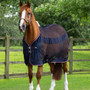 Premier Equine Arisca Scrim Cooler Rug in Navy - Front Lifestyle