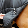 Premier Equine Combo Rug Liner 350g in Black - Rear Clips