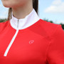 Hy Equestrian Ladies Scarlet Show Shirt in Red - Chest