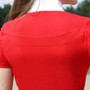 Hy Equestrian Ladies Scarlet Show Shirt in Red - Back