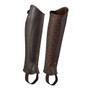 Premier Equine Actio Leather Half Chaps in Brown - Pair