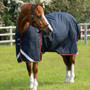 Premier Equine Buster Turnout Rug with Classic Neck Cover 150g in Navy - Lifestyle without neck