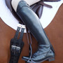 Premier Equine Ladies Veritini Long Leather Field Riding Boots in Black - Lifestyle