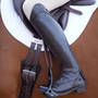 Premier Equine Ladies Veritini Long Leather Field Riding Boots in Brown - Lifestyle